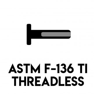 ASTM F-136 Threadless Back [pack of 5]